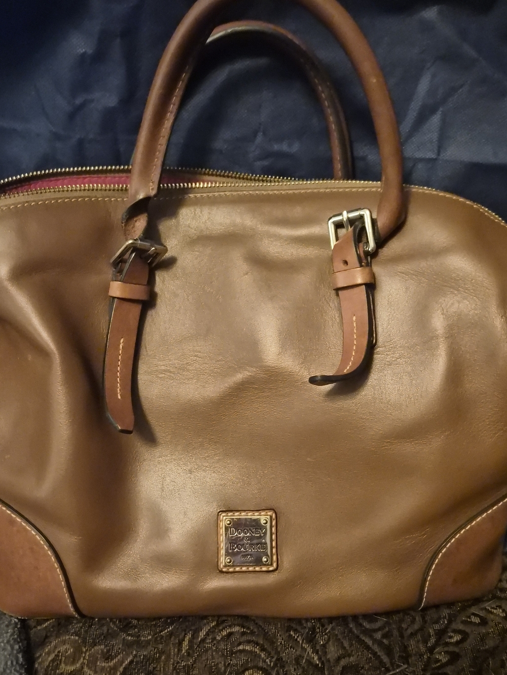 Dooney & Bourke Brown Leather Satchel - Men's Bag
